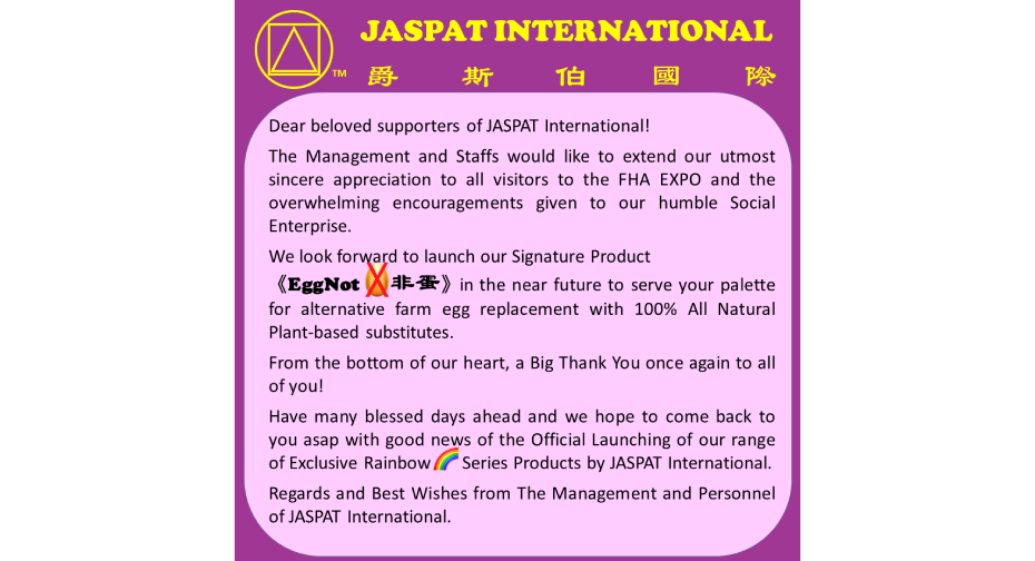 BIG THANK YOU TO ALL VISITORS TO THE FHA EXPO